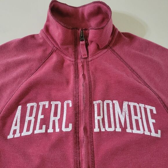 Abercrombie and Fitch Women's Maroon Full-zip Long Sleeve Jacket - Picture 7 of 10